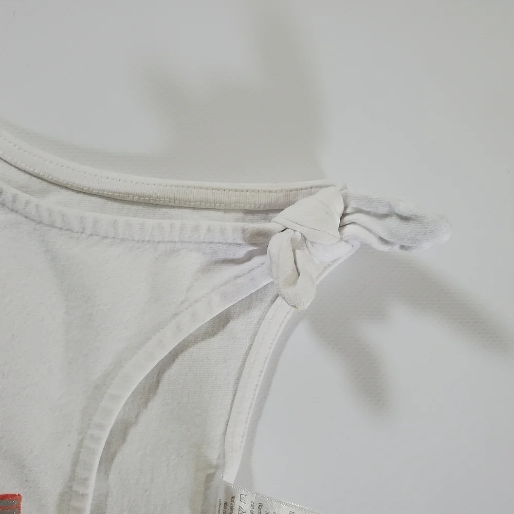K1351 * Gymboree Girls You Had Me At Aloha Graphic Tank White Size M (7/8)